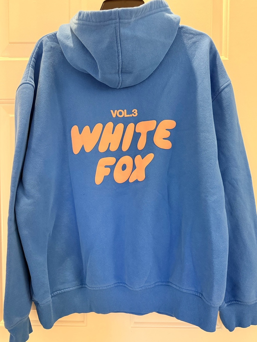 White Fox Blue Hoodie